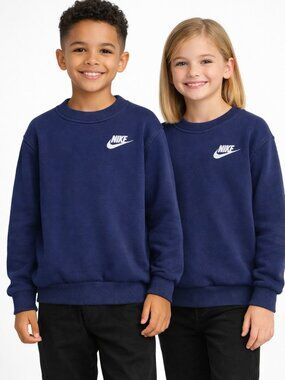 Nike Kids Sweatshirt · Navy Crewneck · Youth Small 6/7